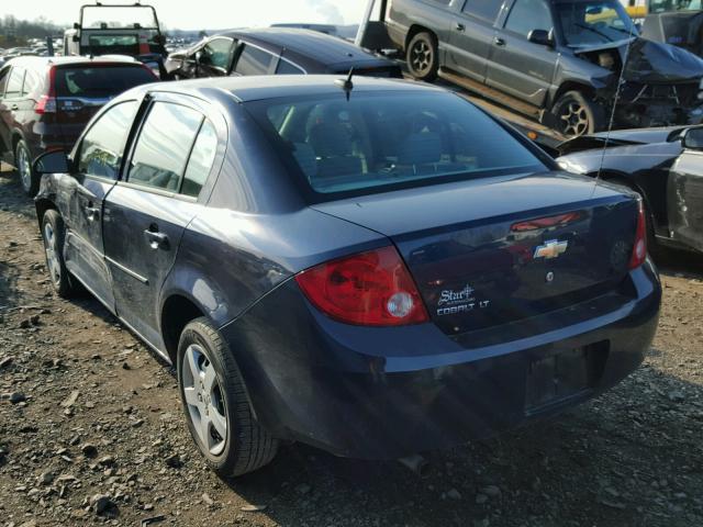 1G1AL58F187345020 - 2008 CHEVROLET COBALT LT BLUE photo 3