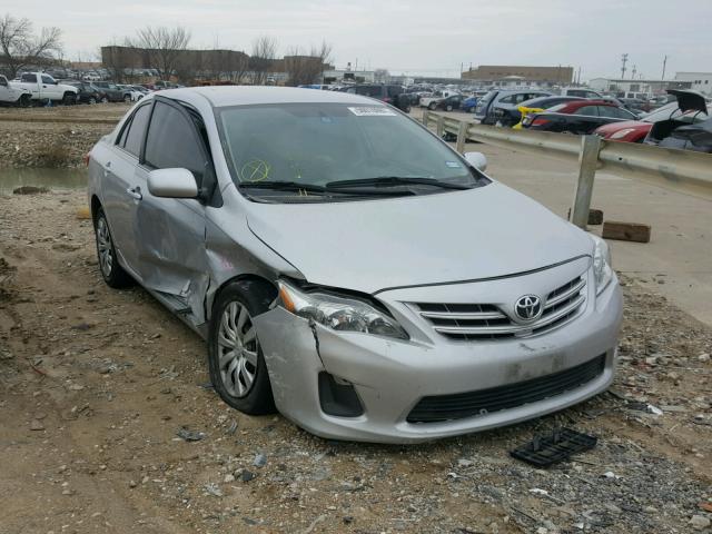 5YFBU4EE1DP147822 - 2013 TOYOTA COROLLA BA SILVER photo 1