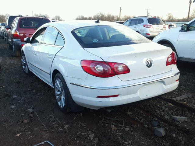 WVWML73C89E566611 - 2009 VOLKSWAGEN CC SPORT WHITE photo 3