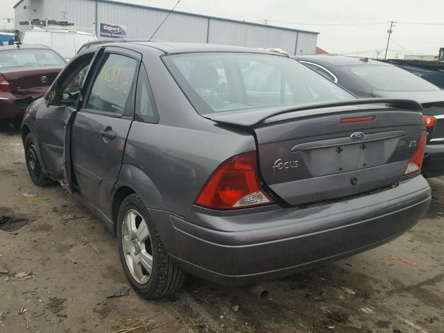 1FAFP38353W303563 - 2003 FORD FOCUS ZTS GRAY photo 3
