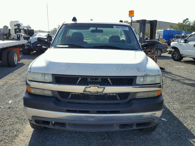 1GBHC24101E241333 - 2001 CHEVROLET SILVERADO WHITE photo 9