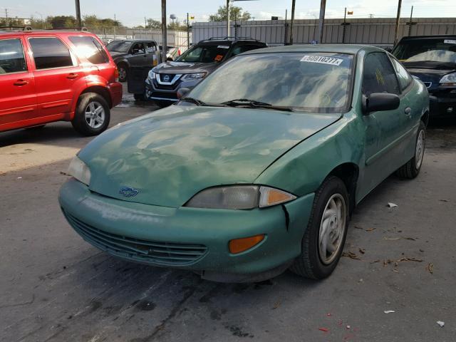 3G1JC1241XS848529 - 1999 CHEVROLET CAVALIER B GREEN photo 2