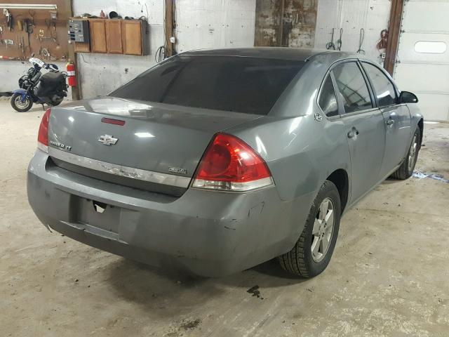 2G1WT55K381252407 - 2008 CHEVROLET IMPALA LT GRAY photo 4