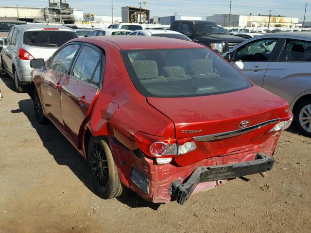 2T1BU4EE3DC027388 - 2013 TOYOTA COROLLA BA RED photo 3