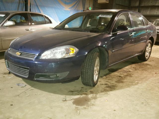 2G1WU58R279415148 - 2007 CHEVROLET IMPALA LTZ BLUE photo 2