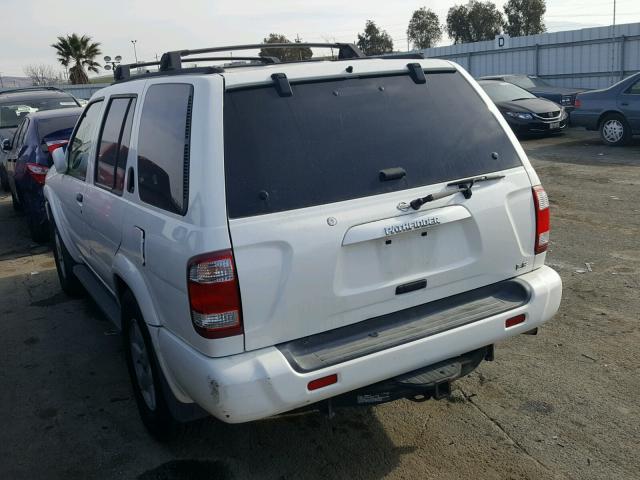 JN8AR07Y4YW414174 - 2000 NISSAN PATHFINDER WHITE photo 3