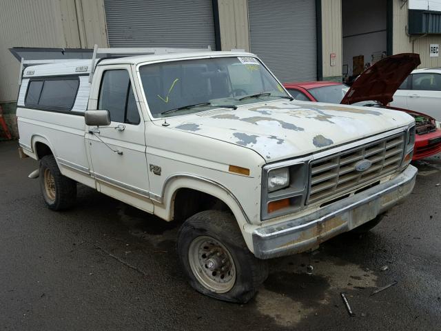 1FTHF2611GPA54745 - 1986 FORD F250 WHITE photo 1