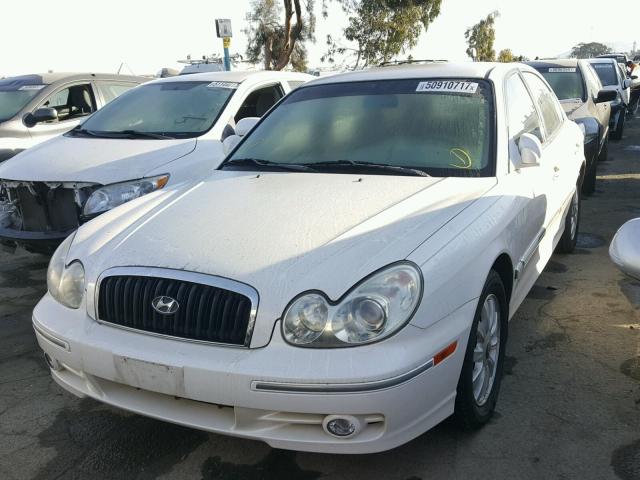 KMHWF35H53A871429 - 2003 HYUNDAI SONATA GLS WHITE photo 2