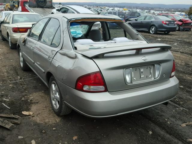 3N1CB51D72L591684 - 2002 NISSAN SENTRA XE SILVER photo 3