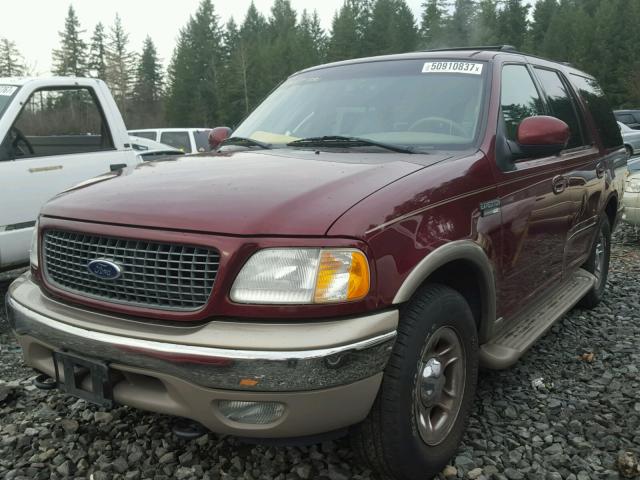 1FMFU18L4YLC13185 - 2000 FORD EXPEDITION BURGUNDY photo 2