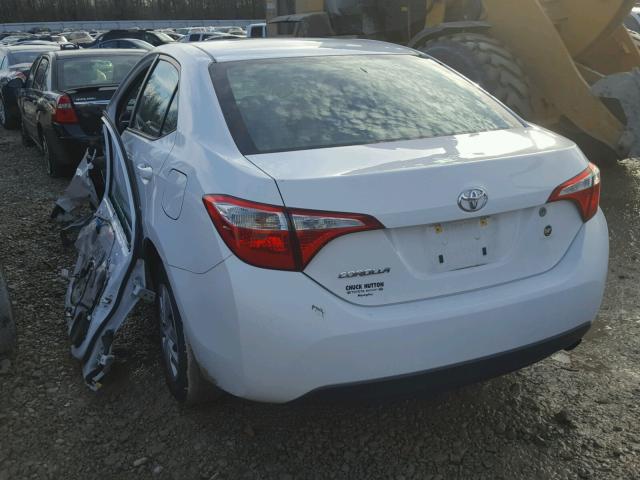 2T1BURHE8EC092697 - 2014 TOYOTA COROLLA L WHITE photo 3