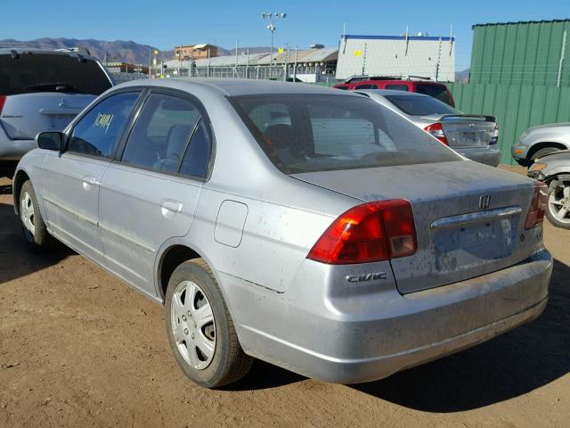 2HGES26722H561381 - 2002 HONDA CIVIC EX SILVER photo 3