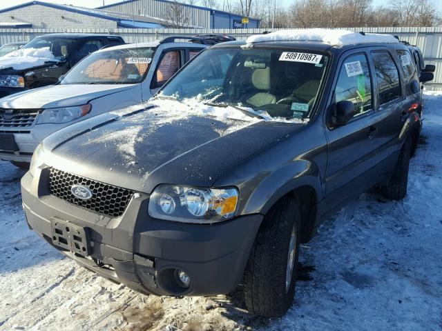 1FMYU03105DA18487 - 2005 FORD ESCAPE XLT GRAY photo 2