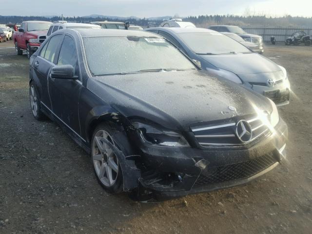 WDDGF4HB8EA954139 - 2014 MERCEDES-BENZ C 250 BLACK photo 1