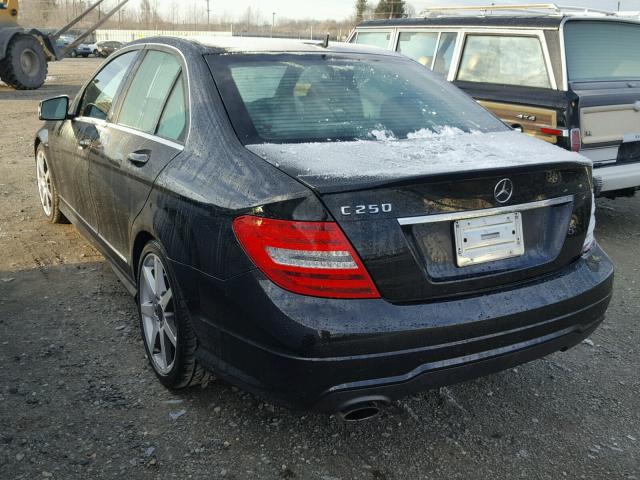 WDDGF4HB8EA954139 - 2014 MERCEDES-BENZ C 250 BLACK photo 3