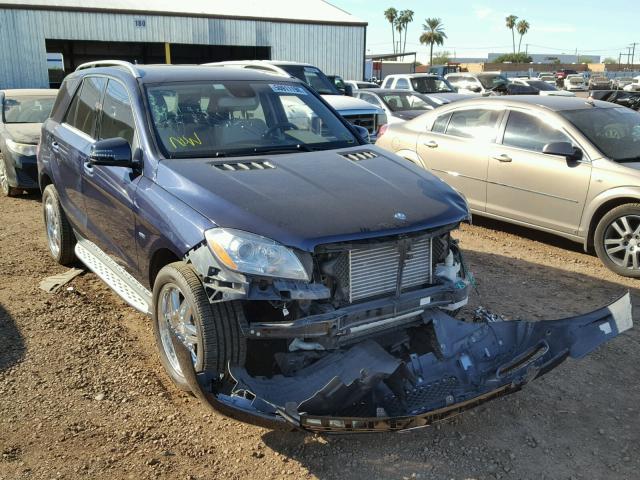 4JGDA2EB1CA018473 - 2012 MERCEDES-BENZ ML 350 BLU BLUE photo 1