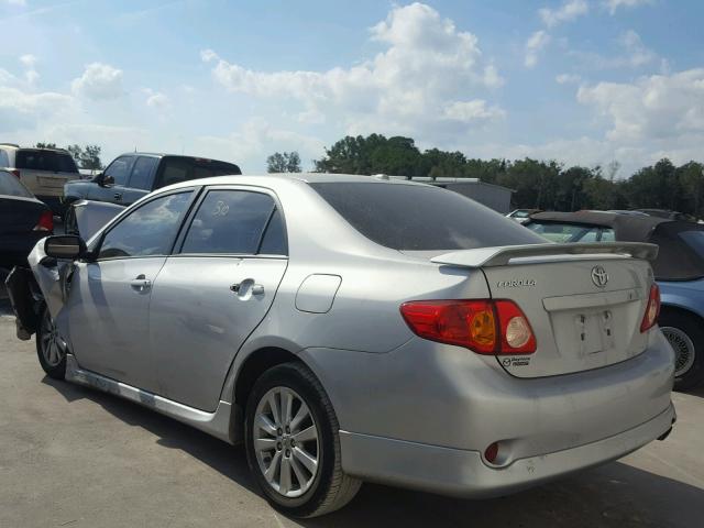 2T1BU4EEXAC444387 - 2010 TOYOTA COROLLA BA GRAY photo 3