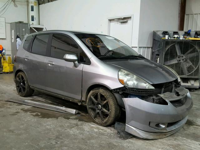 JHMGD37677S054438 - 2007 HONDA FIT S SILVER photo 1