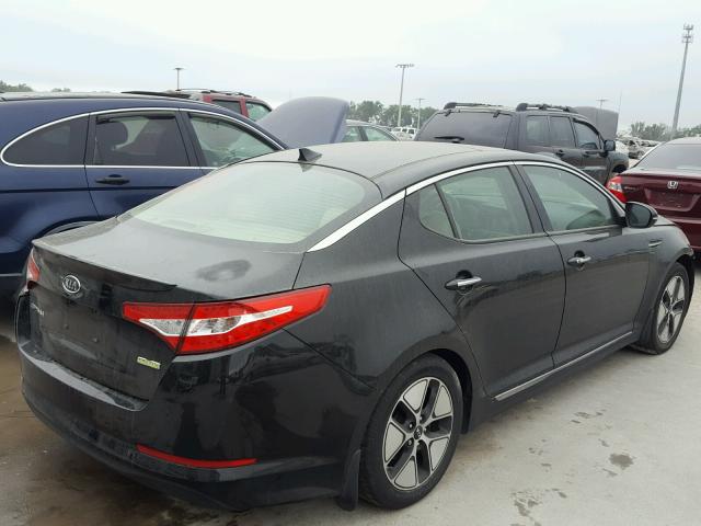 KNAGM4AD1B5007960 - 2011 KIA OPTIMA HYB BLACK photo 4