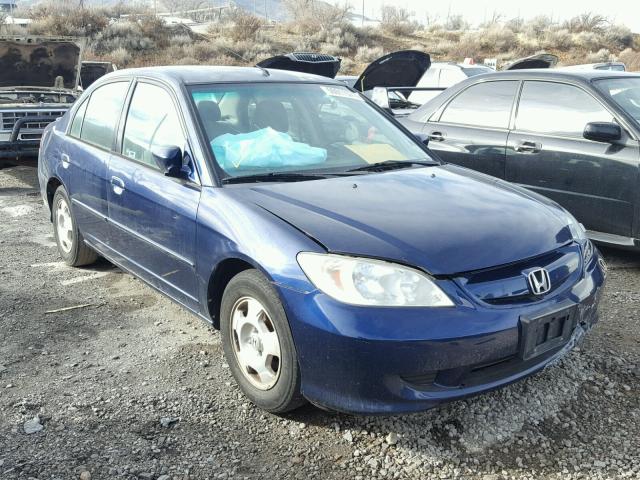 JHMES956X5S022289 - 2005 HONDA CIVIC HYBR BLUE photo 1