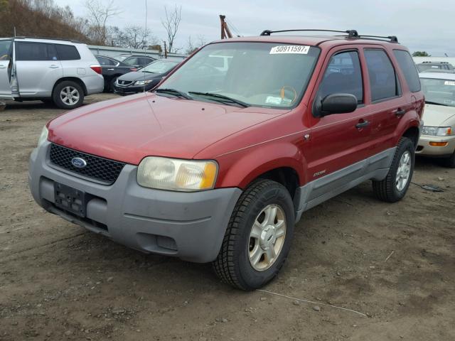 1FMYU02181KF20168 - 2001 FORD ESCAPE XLS RED photo 2