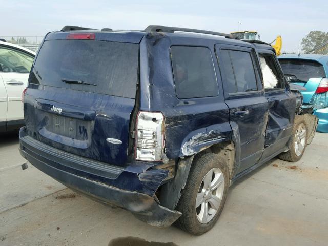 1C4NJPFA3DD255087 - 2013 JEEP PATRIOT LA BLUE photo 4