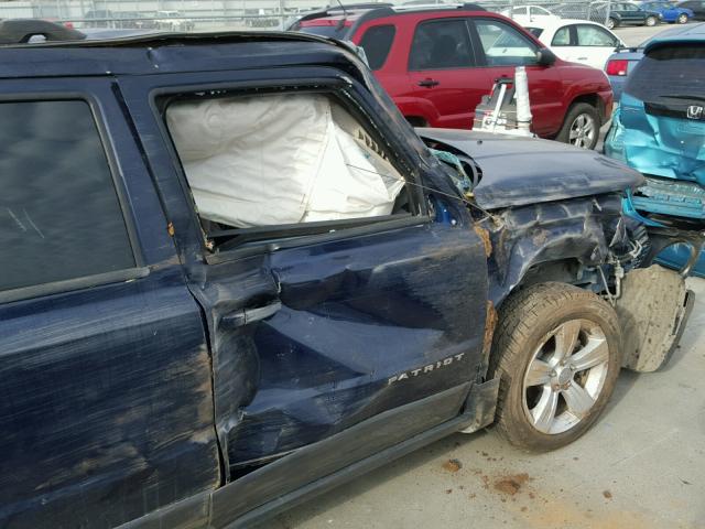 1C4NJPFA3DD255087 - 2013 JEEP PATRIOT LA BLUE photo 9