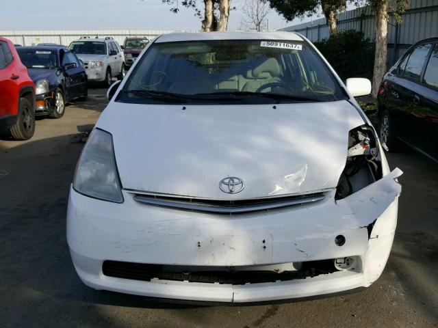 JTDKB20U763157002 - 2006 TOYOTA PRIUS WHITE photo 9