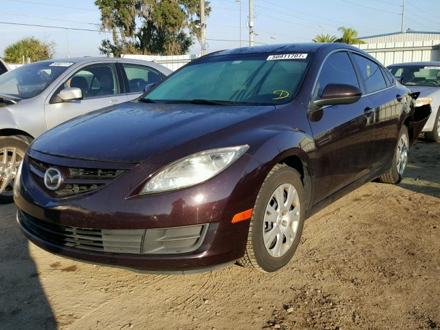 1YVHZ8BHXA5M16484 - 2010 MAZDA 6 I PURPLE photo 2