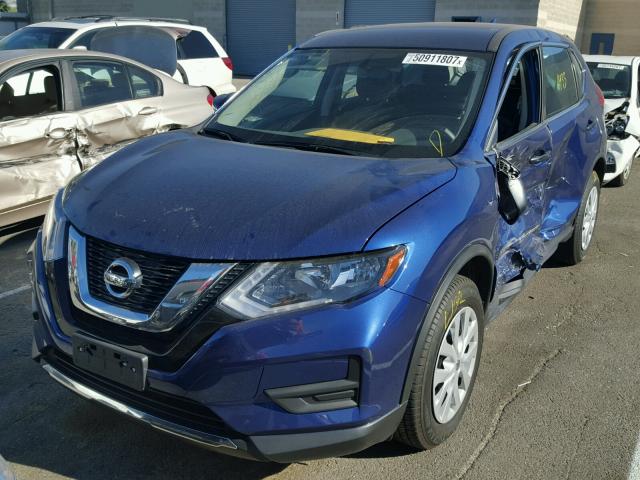 JN8AT2MTXHW145832 - 2017 NISSAN ROGUE S BLUE photo 2