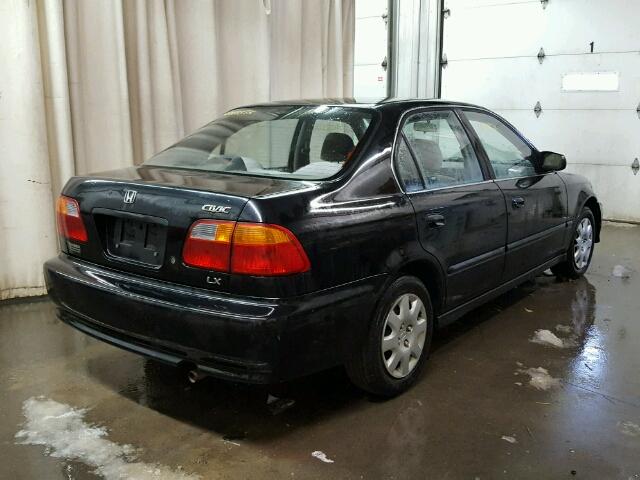 1HGEJ6572XL039100 - 1999 HONDA CIVIC LX BLACK photo 4