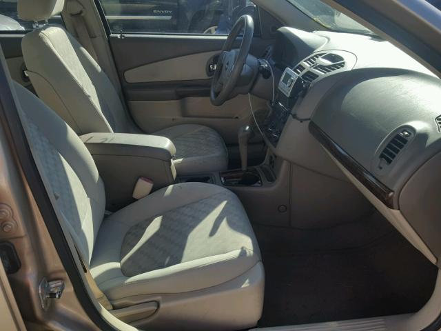 1G1ZT62885F300547 - 2005 CHEVROLET MALIBU MAX GOLD photo 5