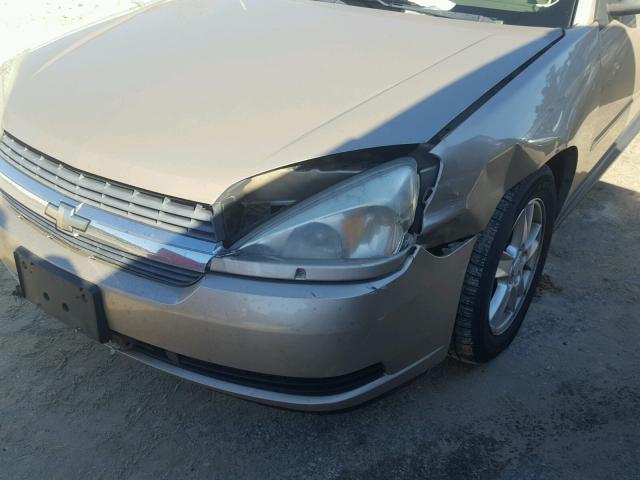 1G1ZT62885F300547 - 2005 CHEVROLET MALIBU MAX GOLD photo 9