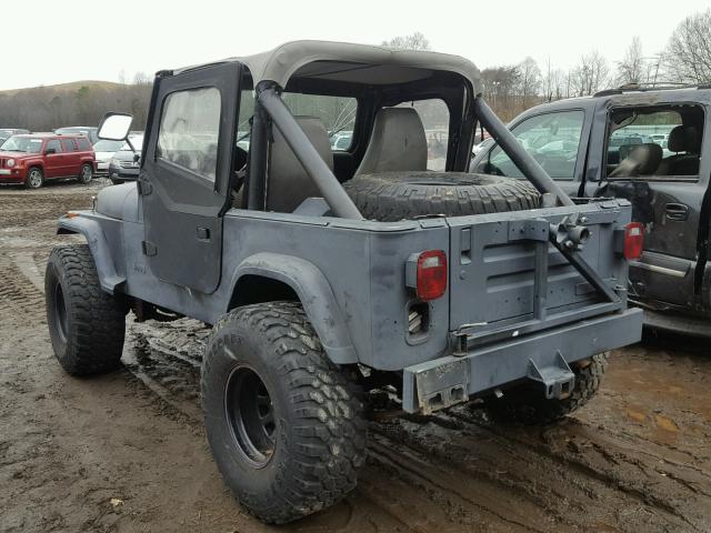 2BCCZ811XHB523594 - 1987 JEEP WRANGLER GRAY photo 3