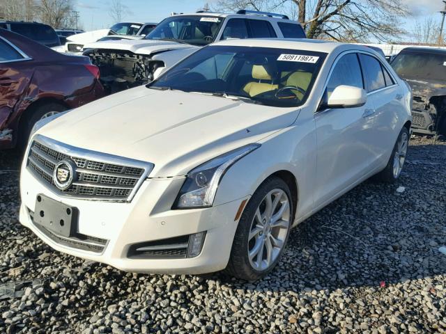 1G6AJ5S3XD0179419 - 2013 CADILLAC ATS PERFOR WHITE photo 2