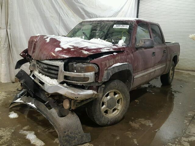 2GTEK13T141422381 - 2004 GMC NEW SIERRA MAROON photo 2