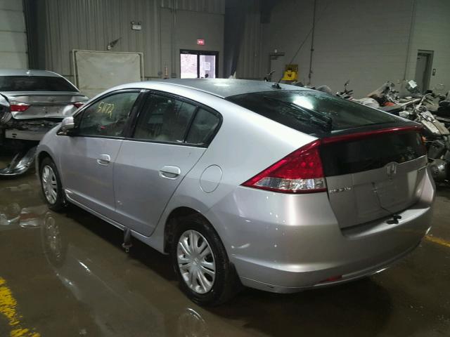 JHMZE2H54AS014055 - 2010 HONDA INSIGHT LX SILVER photo 3