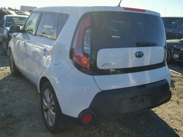 KNDJP3A59F7208292 - 2015 KIA SOUL + WHITE photo 3