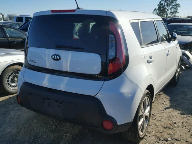 KNDJP3A59F7208292 - 2015 KIA SOUL + WHITE photo 4