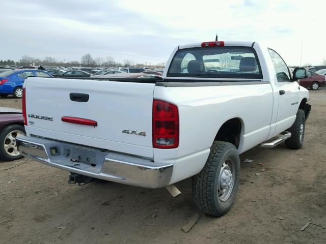 3D7KU26D73G822982 - 2003 DODGE RAM 2500 S WHITE photo 4