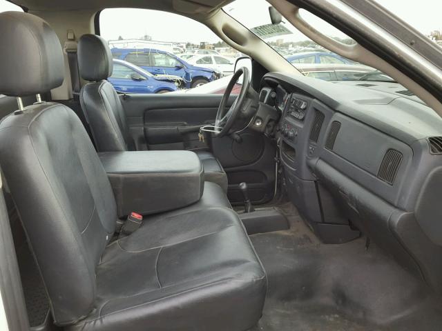 3D7KU26D73G822982 - 2003 DODGE RAM 2500 S WHITE photo 5