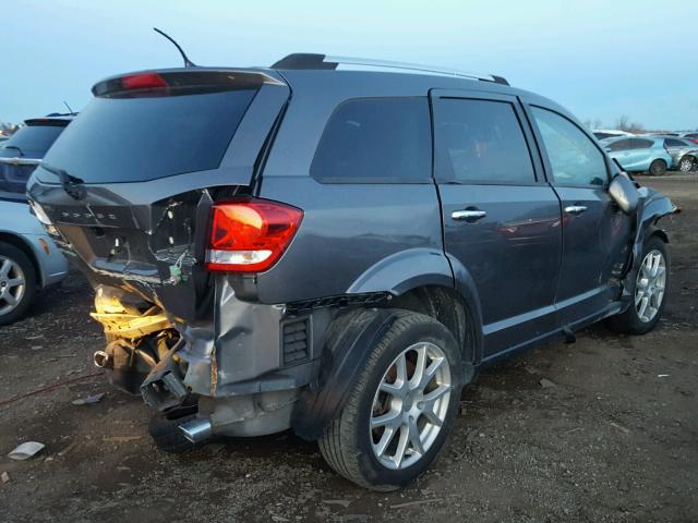 3C4PDCDG1DT569640 - 2013 DODGE JOURNEY CR GRAY photo 4