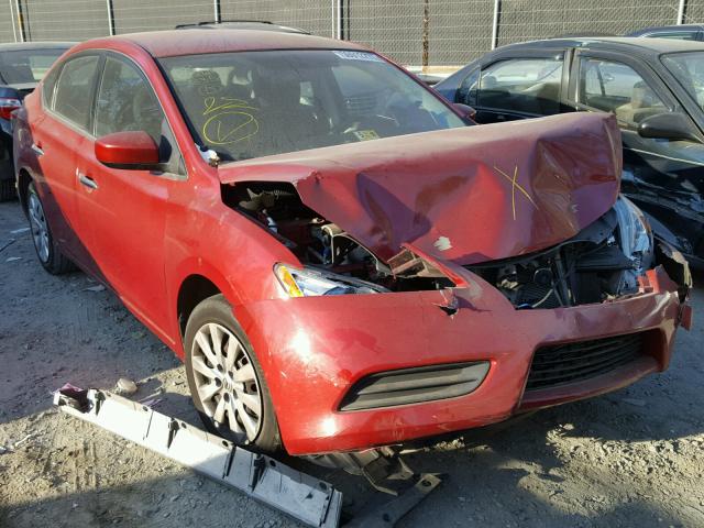 3N1AB7AP7DL699173 - 2013 NISSAN SENTRA S BURGUNDY photo 1