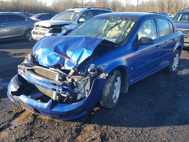 1G1AK55F267619247 - 2006 CHEVROLET COBALT LS BLUE photo 2