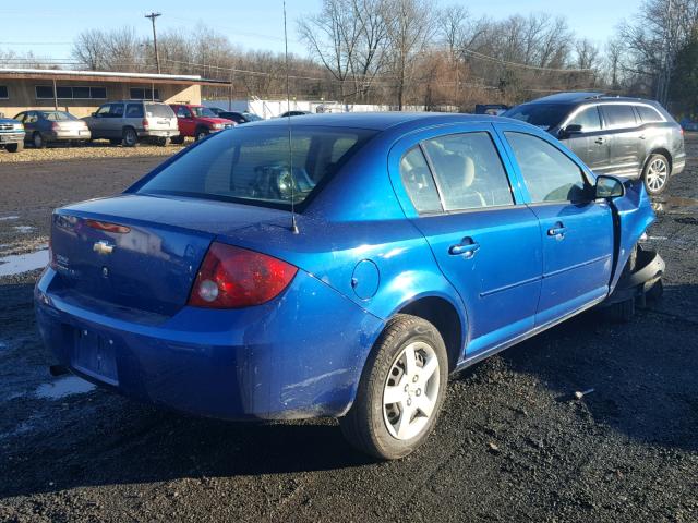 1G1AK55F267619247 - 2006 CHEVROLET COBALT LS BLUE photo 4