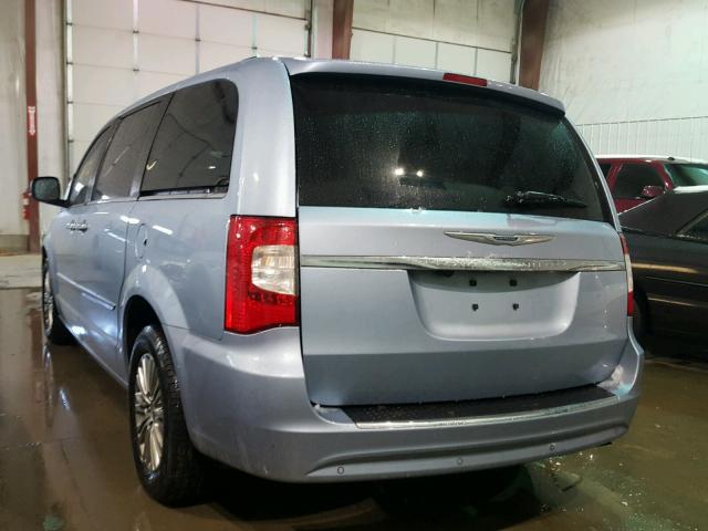 2C4RC1CG6DR805753 - 2013 CHRYSLER TOWN & COU BLUE photo 3