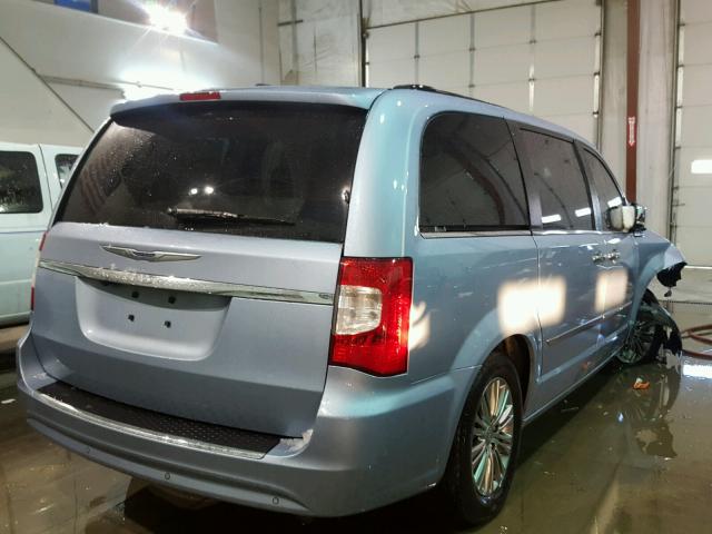 2C4RC1CG6DR805753 - 2013 CHRYSLER TOWN & COU BLUE photo 4