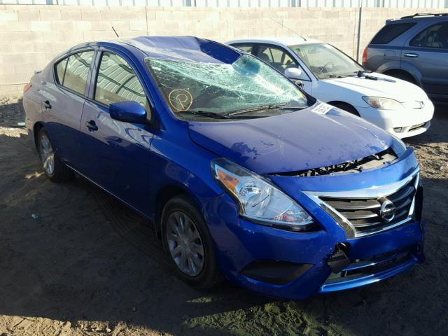 3N1CN7AP4GL874578 - 2016 NISSAN VERSA S BLUE photo 1