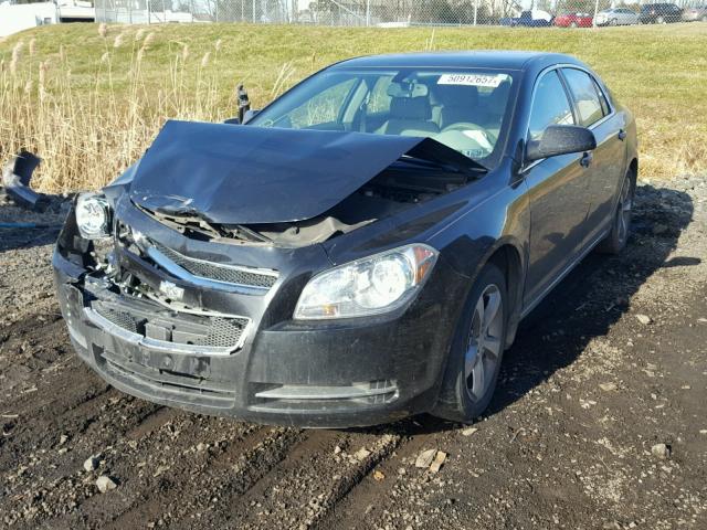 1G1ZC5E18BF118545 - 2011 CHEVROLET MALIBU 1LT BLACK photo 2