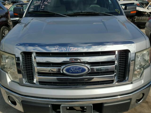 1FTEW1C82AFC63570 - 2010 FORD F150 SUPER SILVER photo 9